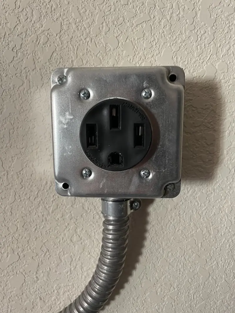 NEMA 14-50 outlet installed for Smart Home Electrical in Keller